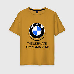 Женская футболка оверсайз BMW Driving Machine