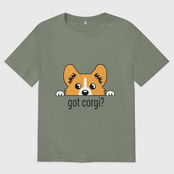 Женская футболка оверсайз Got Corgi