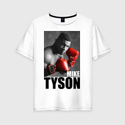 Женская футболка оверсайз Mike Tyson