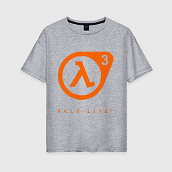 Женская футболка оверсайз Half-Life 3