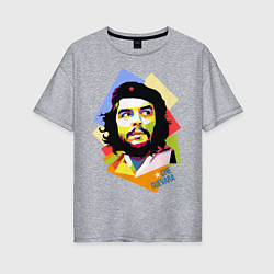 Футболка оверсайз женская Che Guevara Art, цвет: меланж