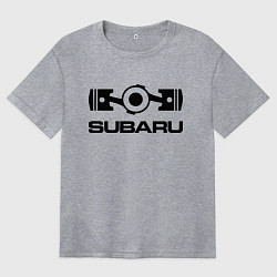 Женская футболка оверсайз Subaru