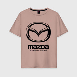 Женская футболка оверсайз Mazda Zoom-Zoom
