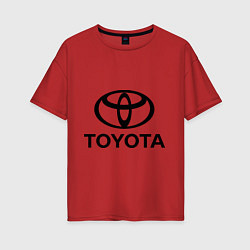 Женская футболка оверсайз Toyota Logo