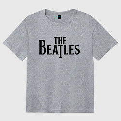 Футболка оверсайз женская The Beatles, цвет: меланж