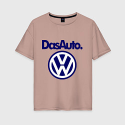 Женская футболка оверсайз Volkswagen Das Auto