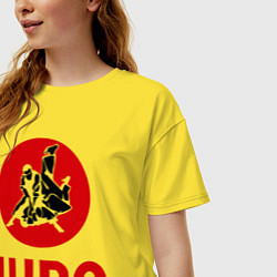 Футболка оверсайз женская Judo, цвет: желтый — фото 2