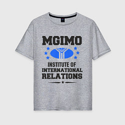 Женская футболка оверсайз MGIMO Institute
