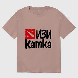 Женская футболка оверсайз Изи катка