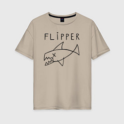 Женская футболка оверсайз Flipper