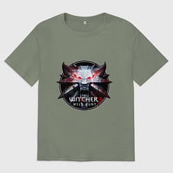 Футболка оверсайз женская The Witcher 3, цвет: авокадо