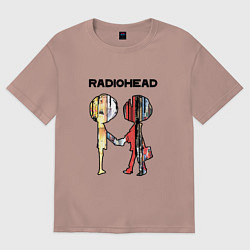 Женская футболка оверсайз Radiohead Peoples