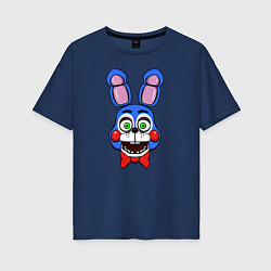 Футболка оверсайз женская Toy Bonnie FNAF, цвет: тёмно-синий