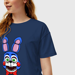 Футболка оверсайз женская Toy Bonnie FNAF, цвет: тёмно-синий — фото 2