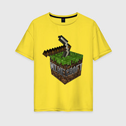 Женская футболка оверсайз Minecraft Grabber