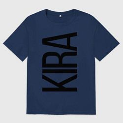Футболка оверсайз женская Кира, цвет: тёмно-синий