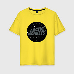 Женская футболка оверсайз Arctic Monkeys: Black