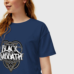 Футболка оверсайз женская Black Sabbath, цвет: тёмно-синий — фото 2