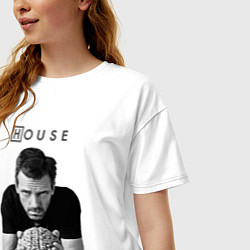 Футболка оверсайз женская House Brain, цвет: белый — фото 2
