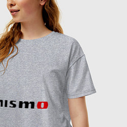 Футболка оверсайз женская Nismo, цвет: меланж — фото 2