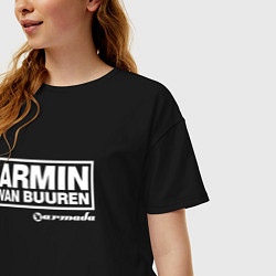 Футболка оверсайз женская Armin van Buuren, цвет: черный — фото 2