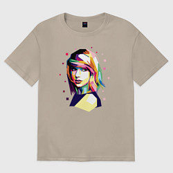 Женская футболка оверсайз Taylor Swift Art