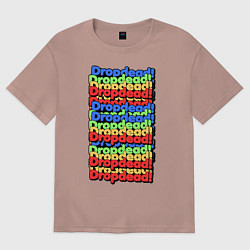 Женская футболка оверсайз DropDead надписи