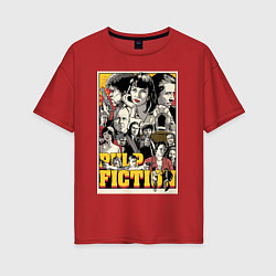 Женская футболка оверсайз Pulp Fiction Stories