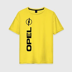 Футболка оверсайз женская OPEL, цвет: желтый