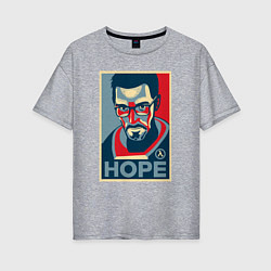 Женская футболка оверсайз Half-Life: Hope