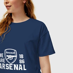 Футболка оверсайз женская We are Arsenal 1886, цвет: тёмно-синий — фото 2