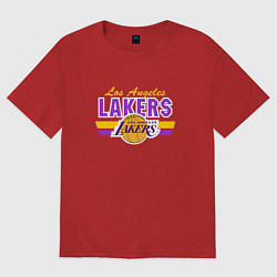 Женская футболка оверсайз Los Angeles Lakers
