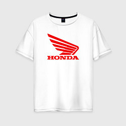 Женская футболка оверсайз Honda Red