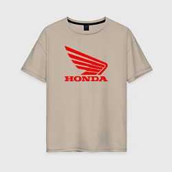 Женская футболка оверсайз Honda Red