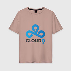 Женская футболка оверсайз Cloud9