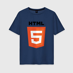 Женская футболка оверсайз HTML5