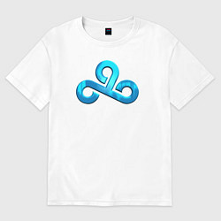 Футболка оверсайз женская Cloud9 Foil Металлический эффект, цвет: белый
