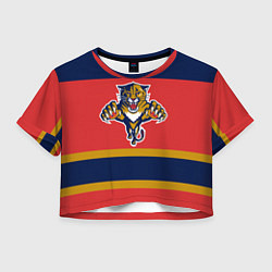 Футболка 3D укороченная женская Florida Panthers, цвет: 3D-принт