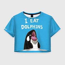Женский топ I eat dolphins