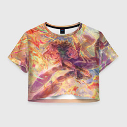 Футболка 3D укороченная женская Boku no Hero Academia, цвет: 3D-принт