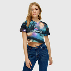 Футболка 3D укороченная женская WARFRAME FORTUNA, цвет: 3D-принт — фото 2