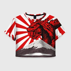 Женский топ Japanese Godzilla