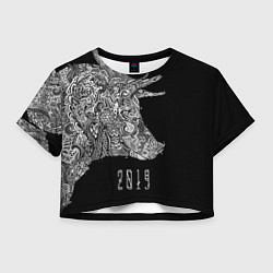 Женский топ Черная свинья 2019