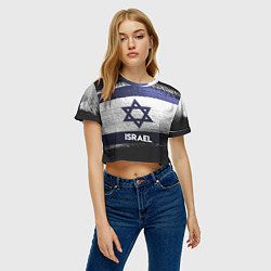Футболка 3D укороченная женская Israel Style, цвет: 3D-принт — фото 2