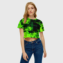 Футболка 3D укороченная женская LINEAGE 2, цвет: 3D-принт — фото 2