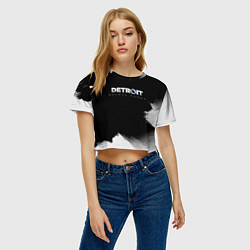 Футболка 3D укороченная женская Detroit:Become Human, цвет: 3D-принт — фото 2