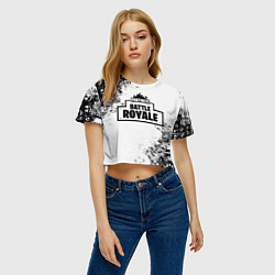 Футболка 3D укороченная женская Fortnite & Marshmello, цвет: 3D-принт — фото 2