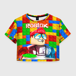 Футболка 3D укороченная женская ROBLOX 3, цвет: 3D-принт