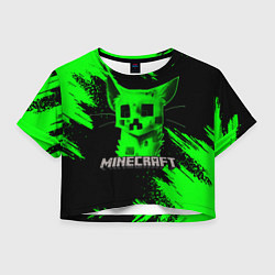 Женский топ MINECRAFT CREEPER CAT