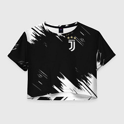 Футболка 3D укороченная женская JUVENTUS, цвет: 3D-принт